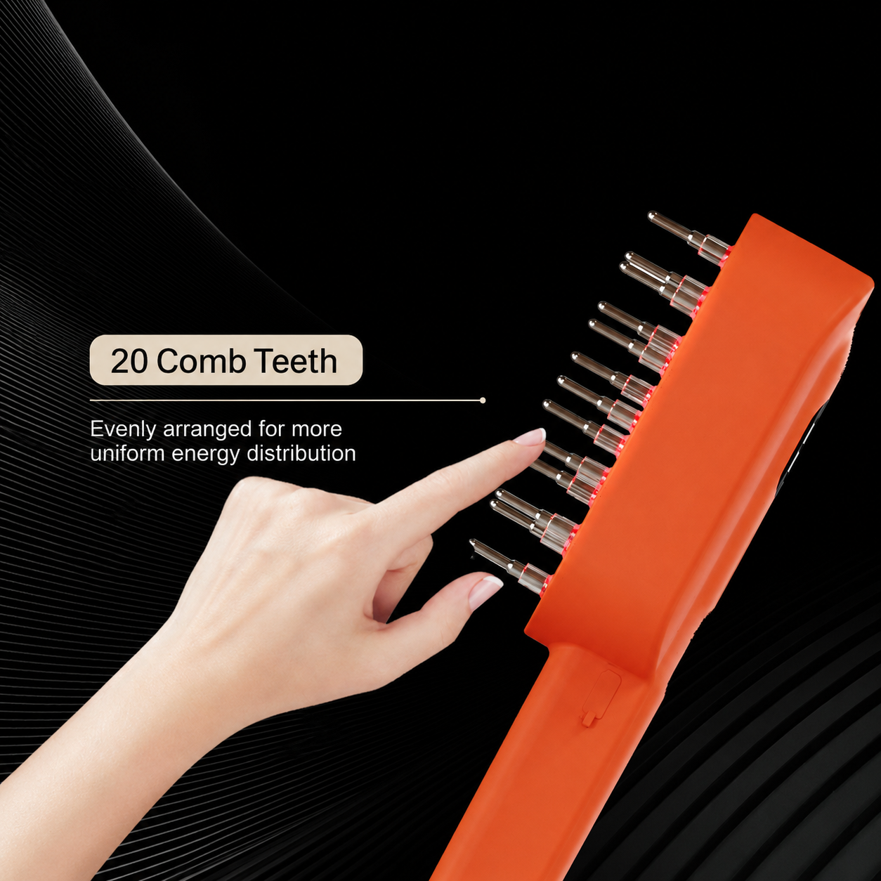 Heathcy Red & Blue Light Hair Growth Comb with EMS Microcurrent Scalp Massage
