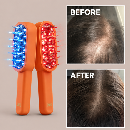 Heathcy Red & Blue Light Hair Growth Comb with EMS Microcurrent Scalp Massage