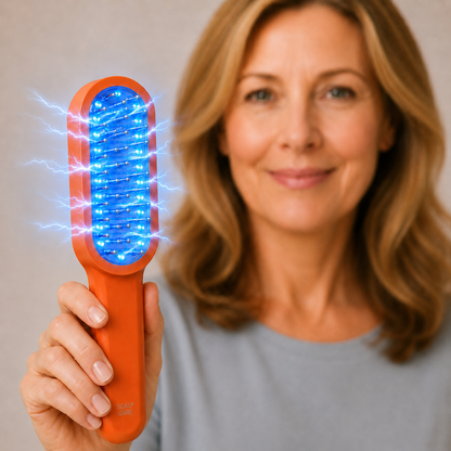 Heathcy Red & Blue Light Hair Growth Comb with EMS Microcurrent Scalp Massage